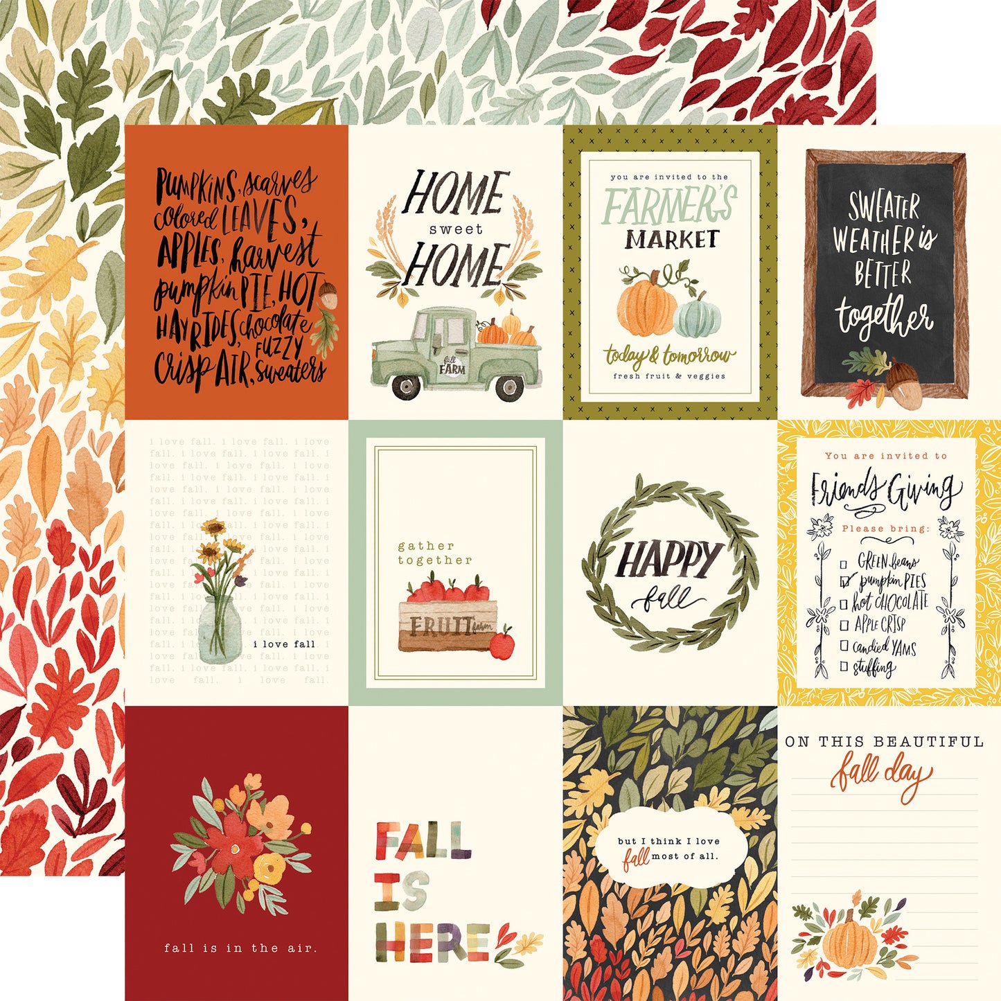 Carta Bella - Hello Autumn - 3x4 Journaling Cards