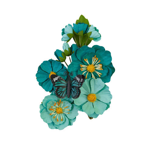 Prima - Flowers - Majestic Teal