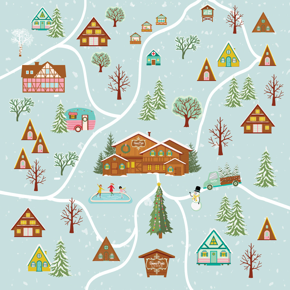 Simple Stories - Snow Pine Lodge - Snowflake Wishes