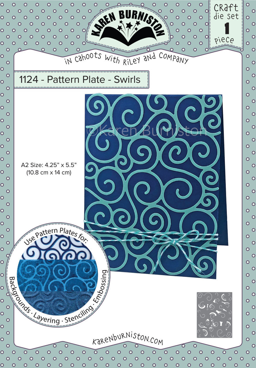 1124 Karen Burniston - Pattern Plates - Swirls