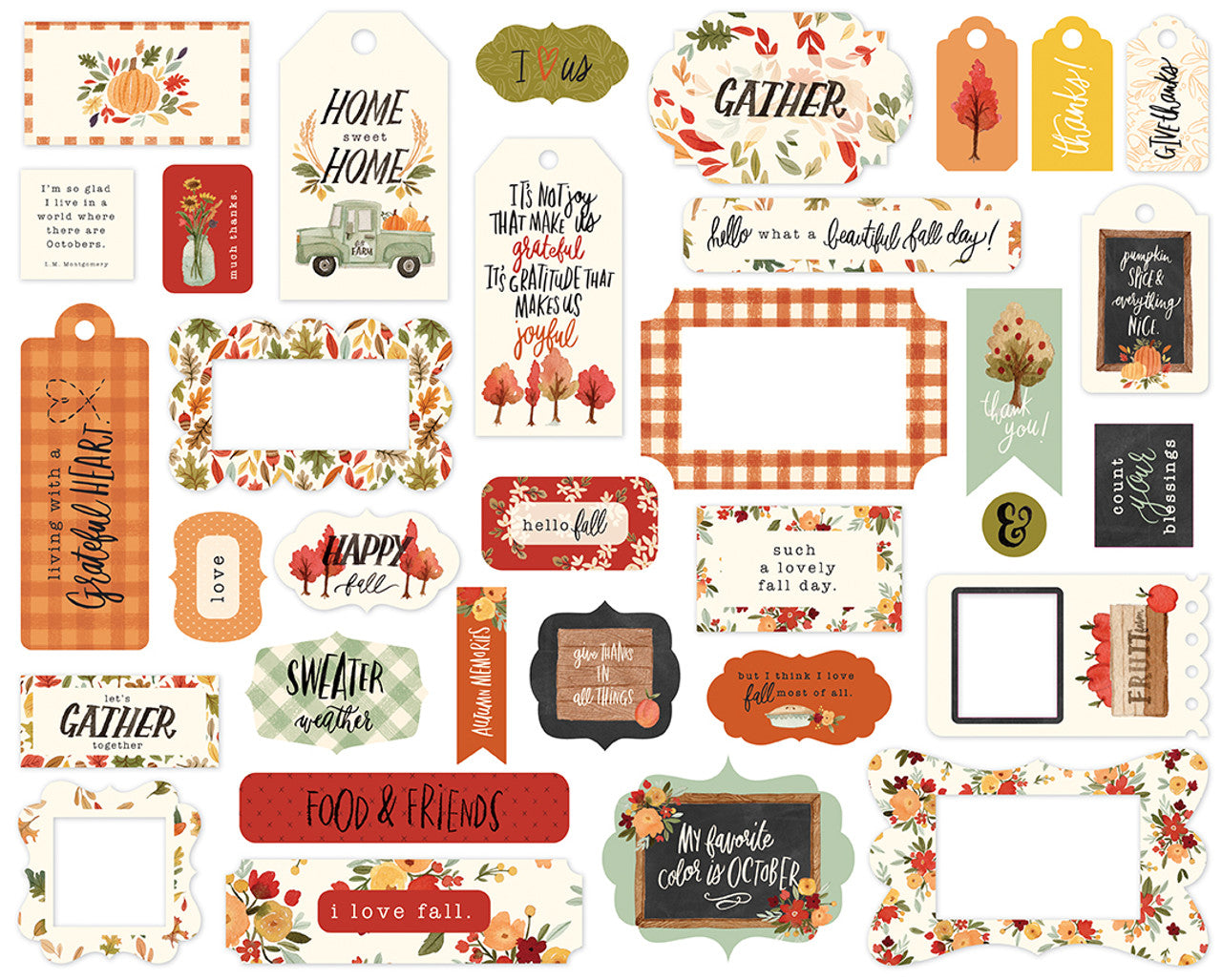 Carta Bella - Frames & Tags - Hello Autumn