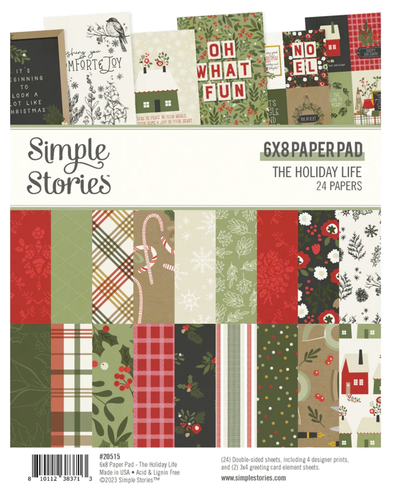 Simple Stories - 6x8 Paper Pad - The Holiday Life