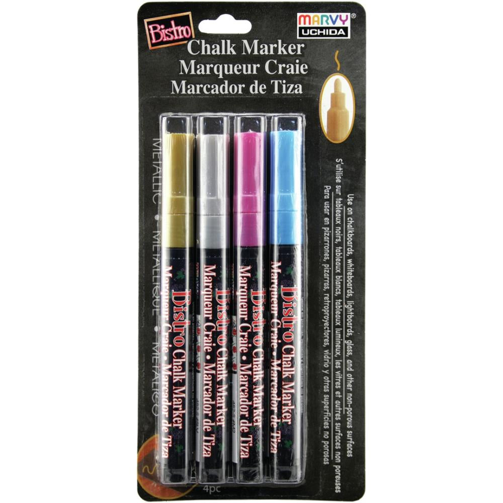 Bistro Chalk Marker Metallic 4 Pack