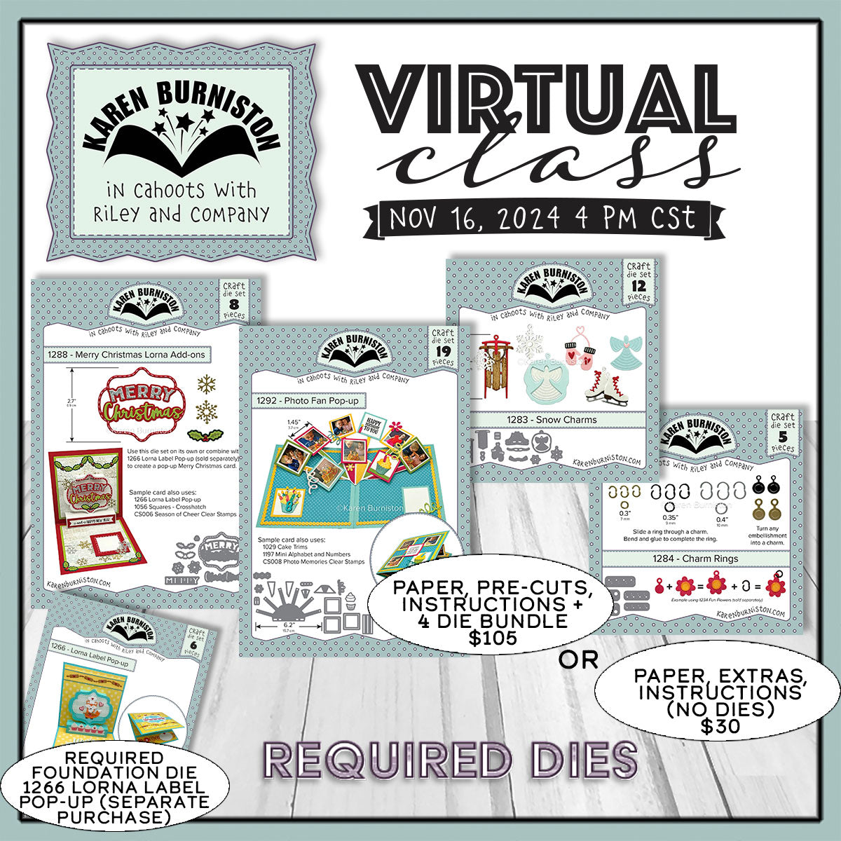 Karen Burniston - November 2024 Virtual Class