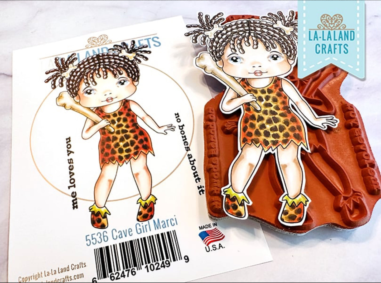 La-La Land Crafts - Rubber Stamps - Cave Girl Marci