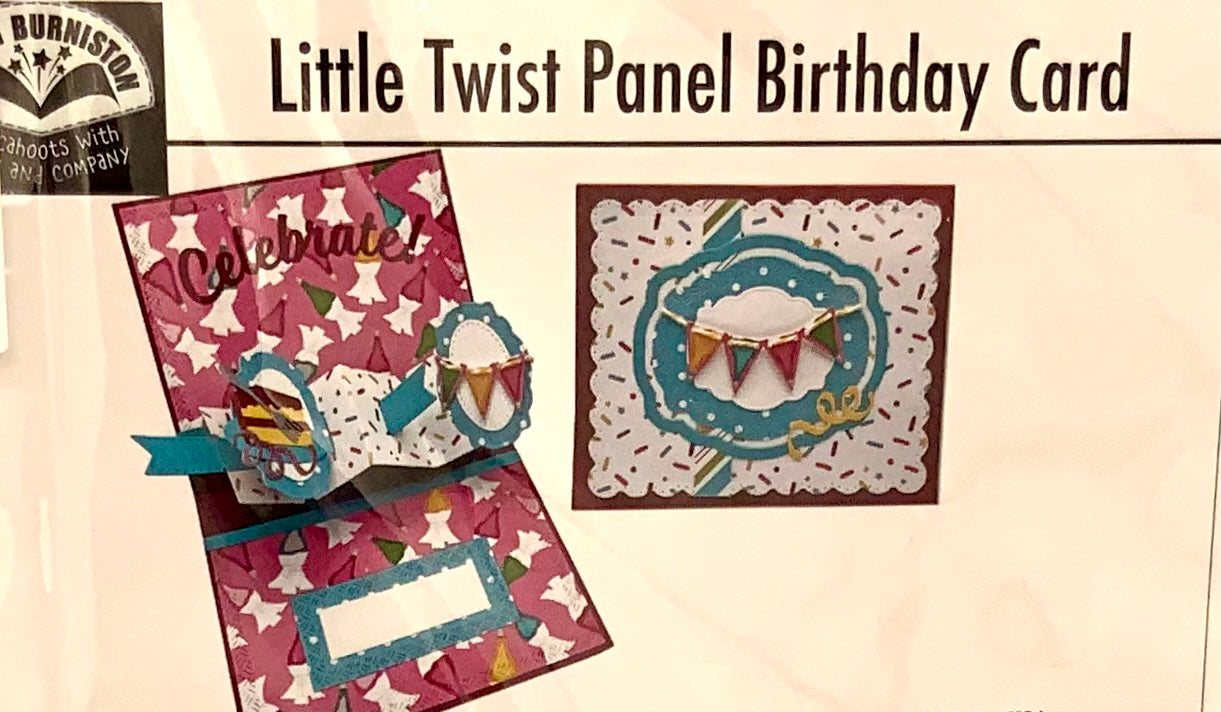 Karen Burniston - Card Kits - Little Twist Panel Birthday Card