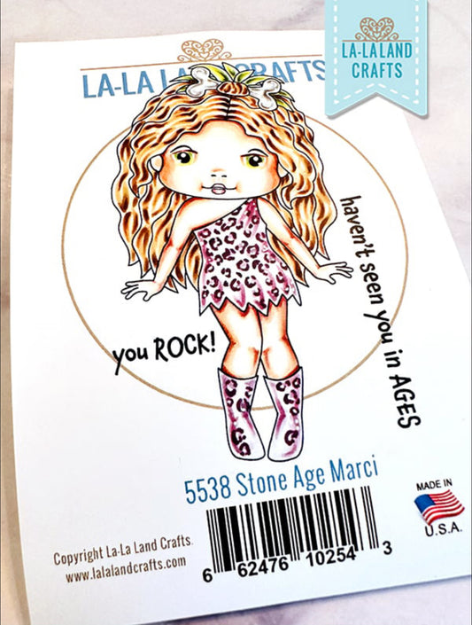 La-La Land Crafts - Rubber Stamps - Stone Age Marci