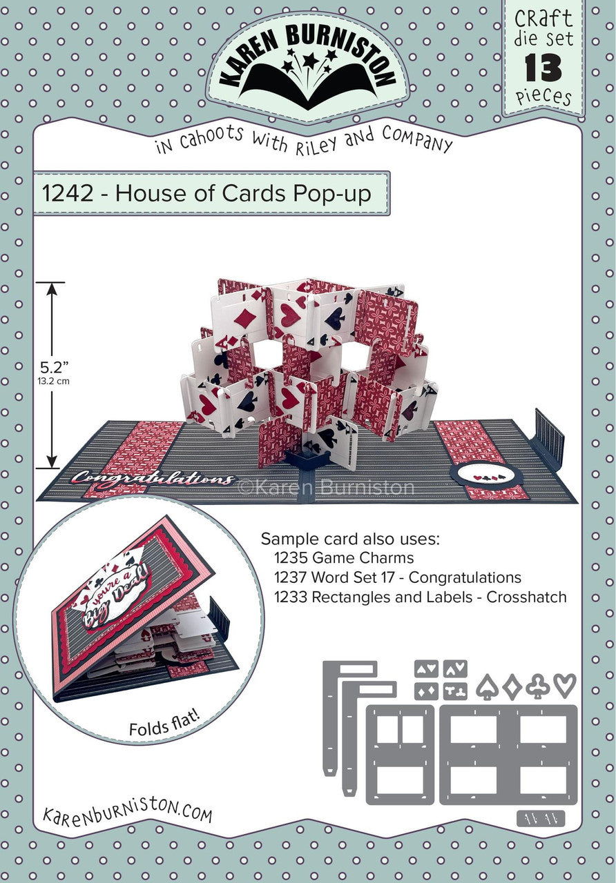 1242 Karen Burniston - House Of Cards Pop Up