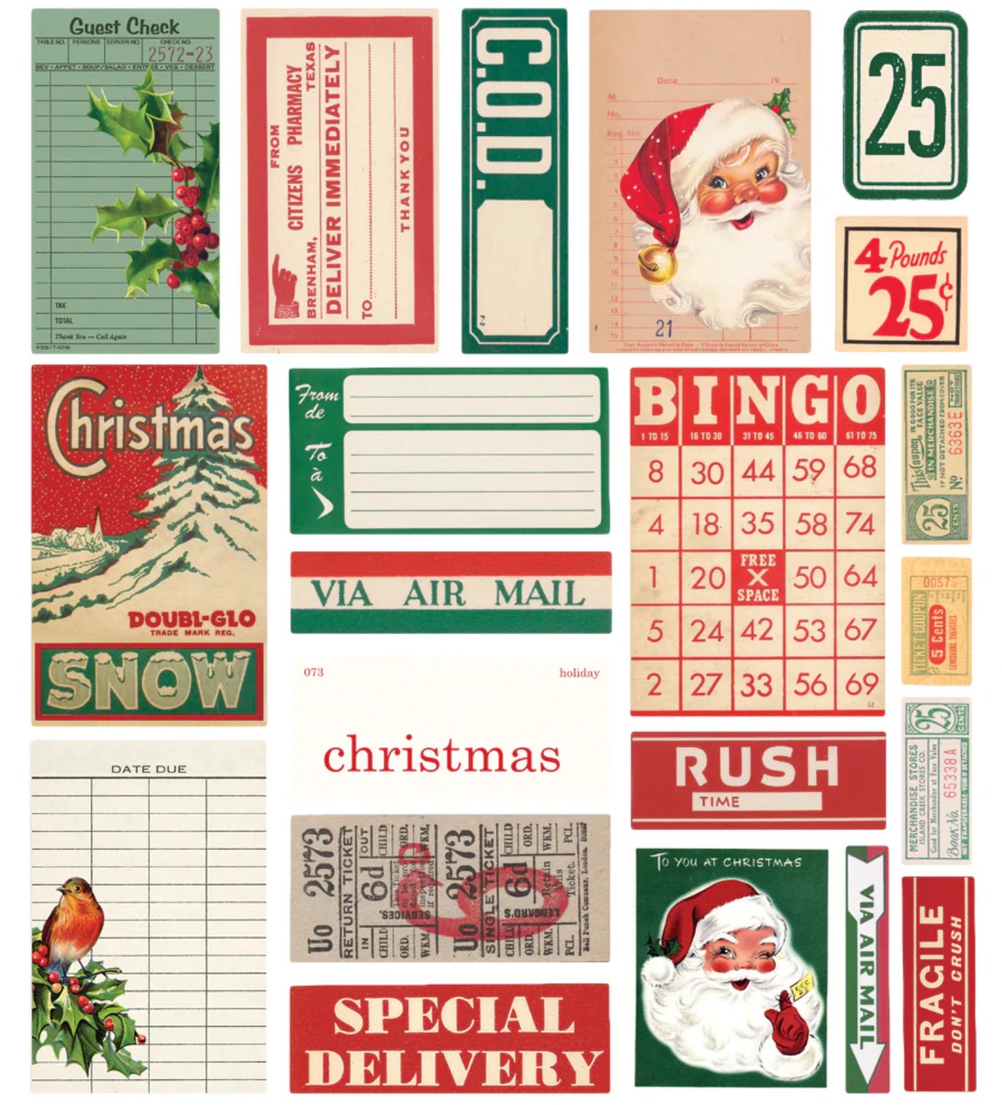 Simple Stories - Simple Vintage Dear Santa - Ephemera