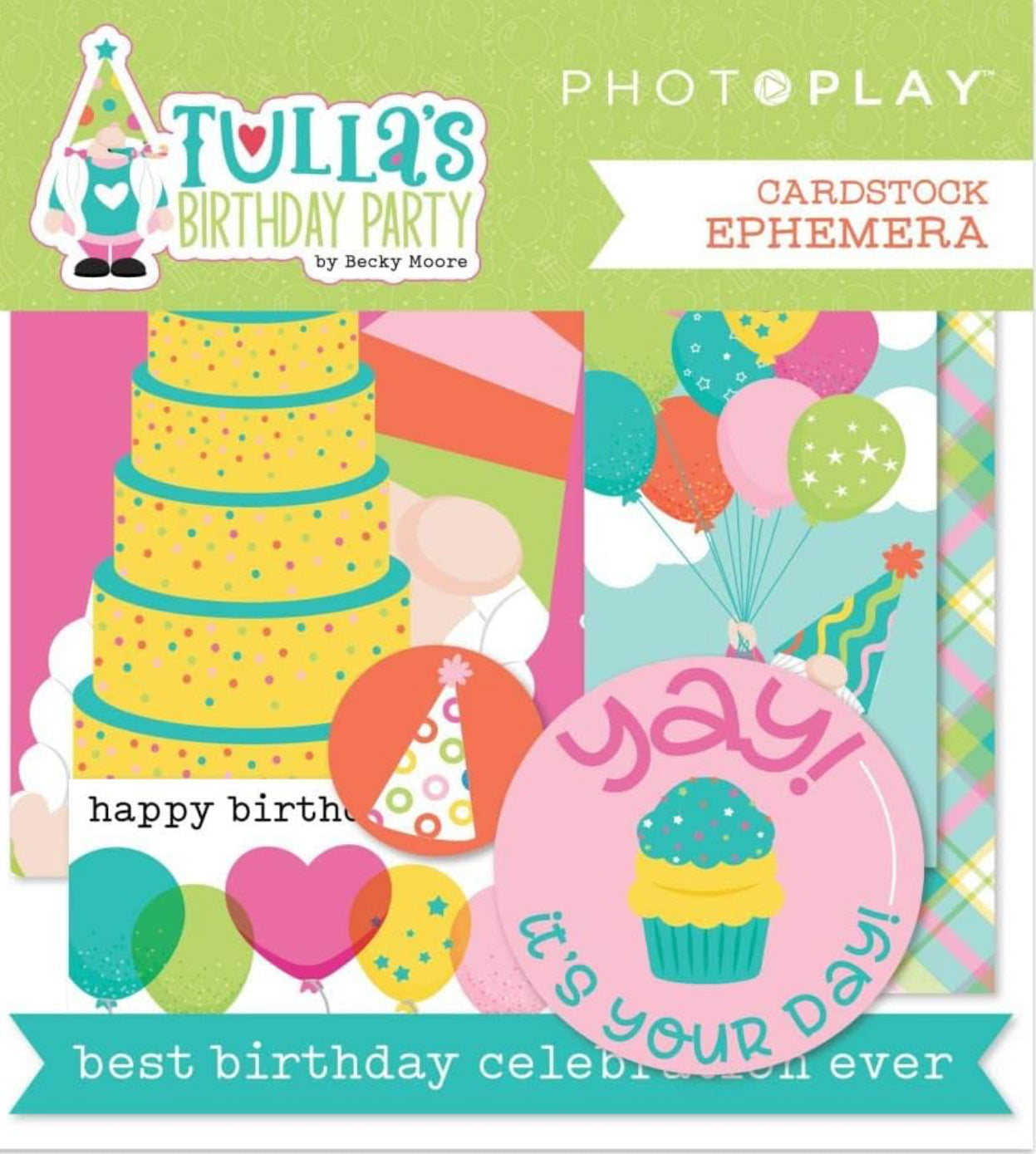 Photo Play - Cardstock Ephemera - Tulla’s Birthday Party