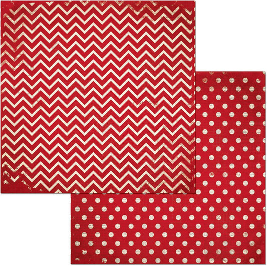 BoBunny - Double Dot Designs - Wild Berry Chevron