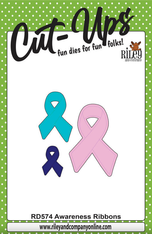 Riley and Company - Cut Ups Dies - Awareness Ribbons