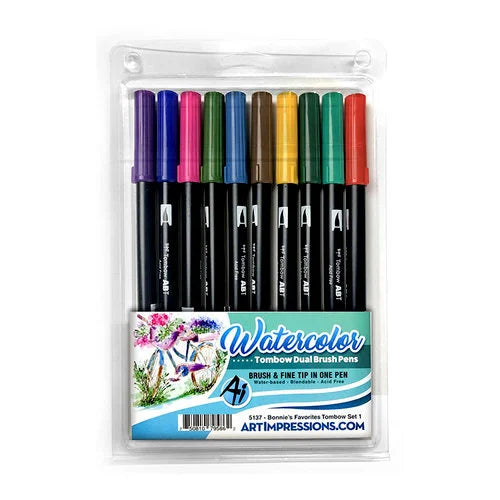 Art Impressions - Watercolor Pens - Bonnie’s Favorites Tombow Set 1 ...