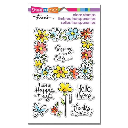 Stampendous - Fran’s Clear Stamps - Flower Frame