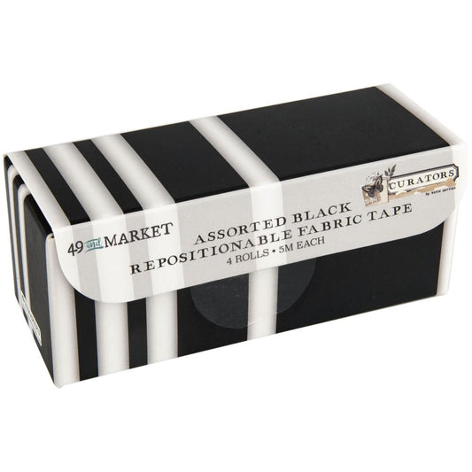 49 & Market - Repositionable Fabric Tape - Assorted Black