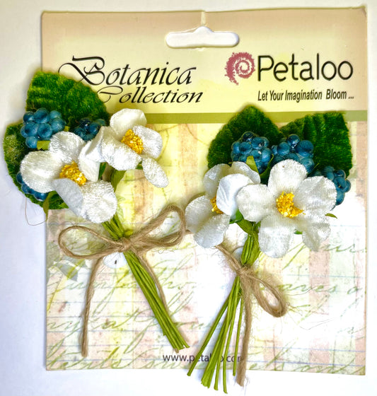 Petaloo - Botanica Collection Flowering Pick - Blueberry