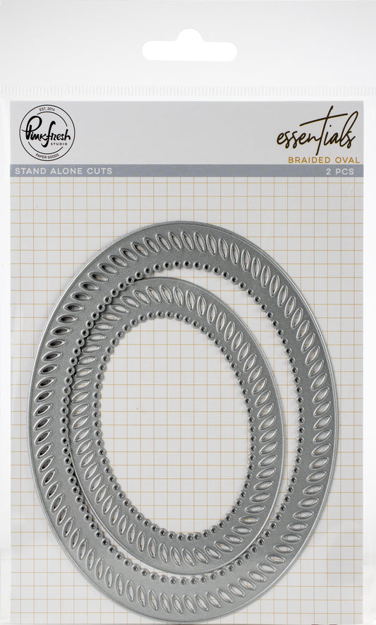 Pinkfresh Studios - Essentials Die Set - Braided Oval