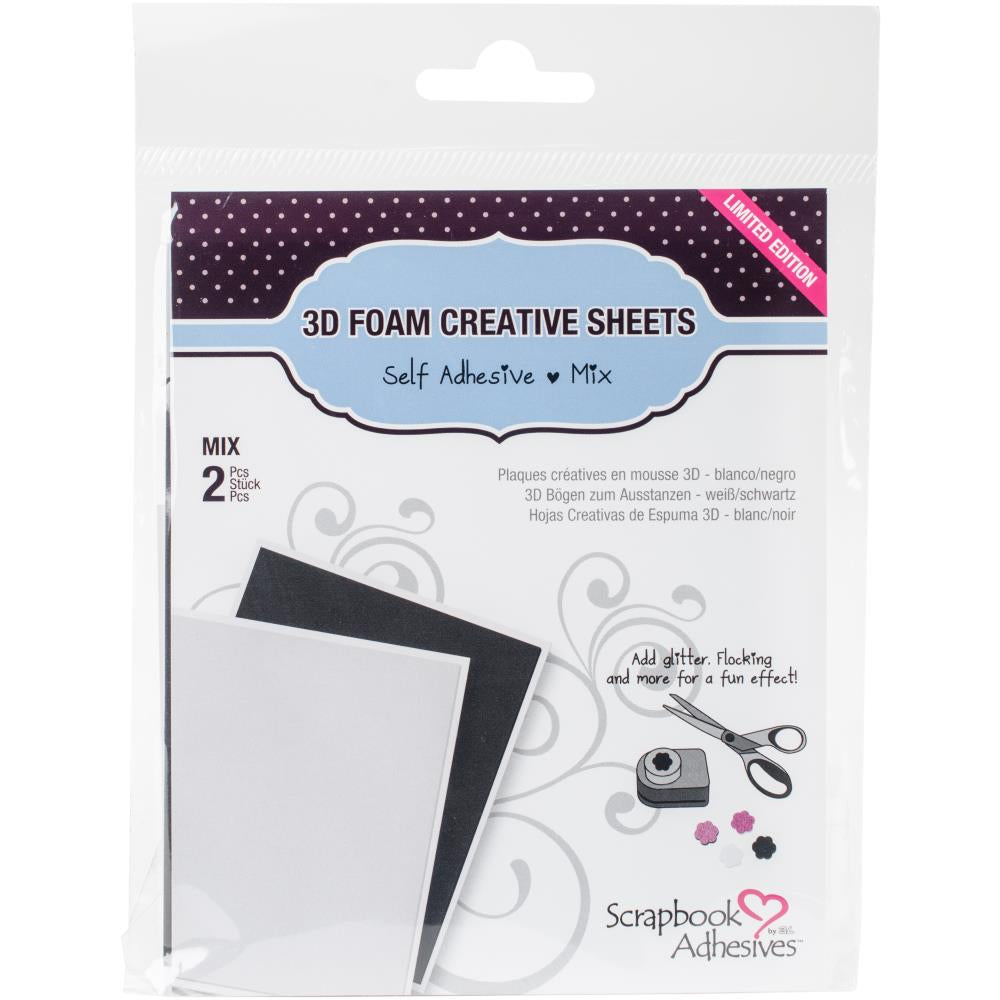 Scrapbook Adhesives - 3D Foam Creative Sheets - Mix 2pcs