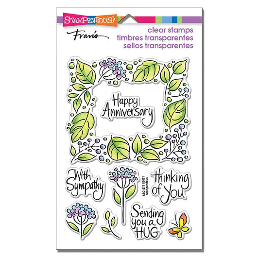 Stampendous - Fran’s Clear Stamps - Leafy Frame