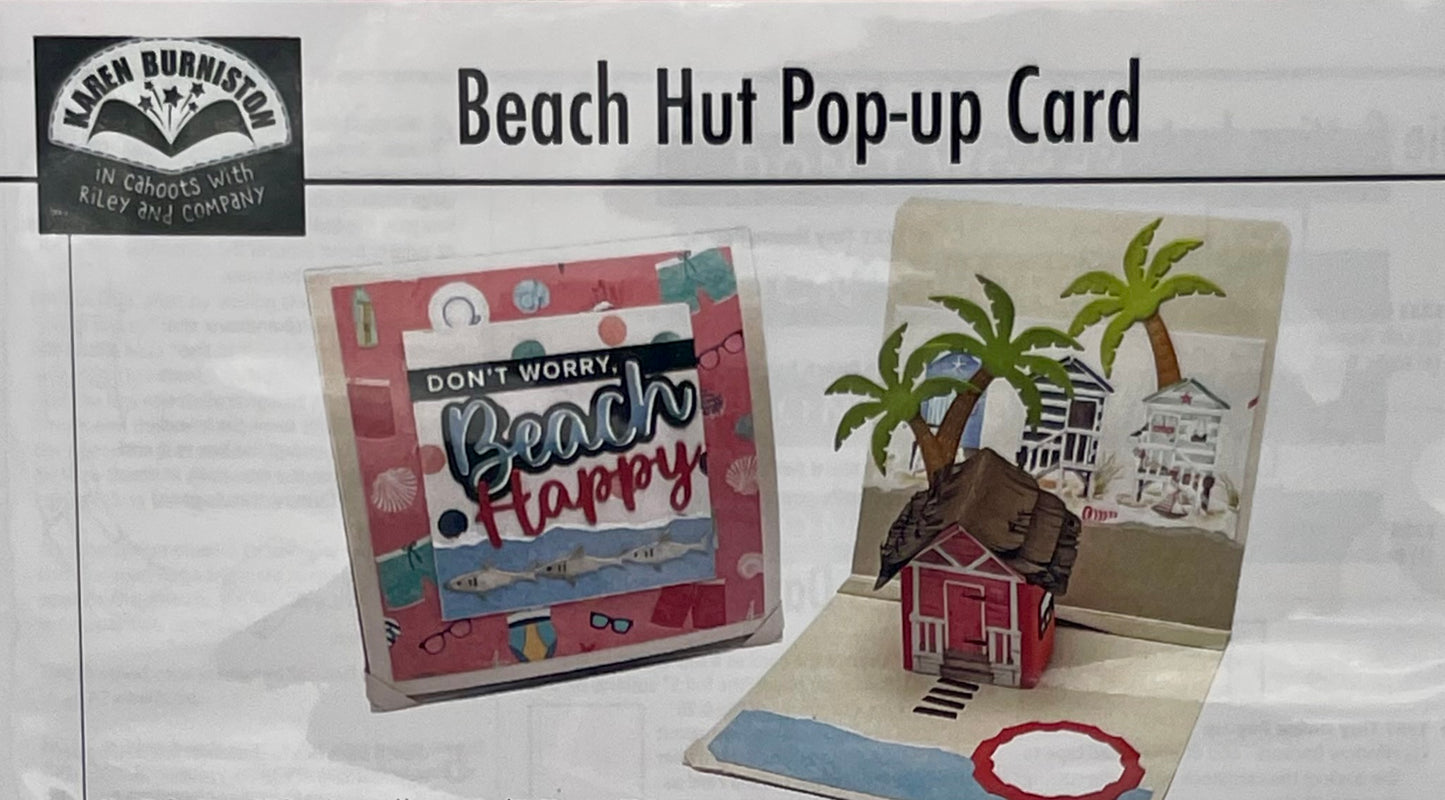 Karen Burniston - Card Kits - Beach Hut Pop-up Card