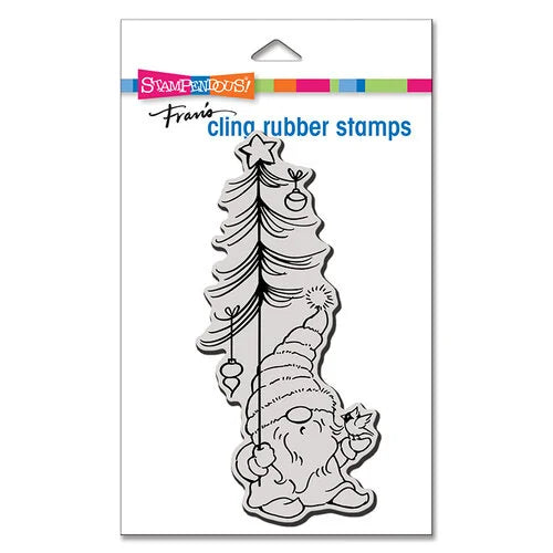 Stampendous - Fran’s Cling Rubber Stamps - Mini Christmas Gnome