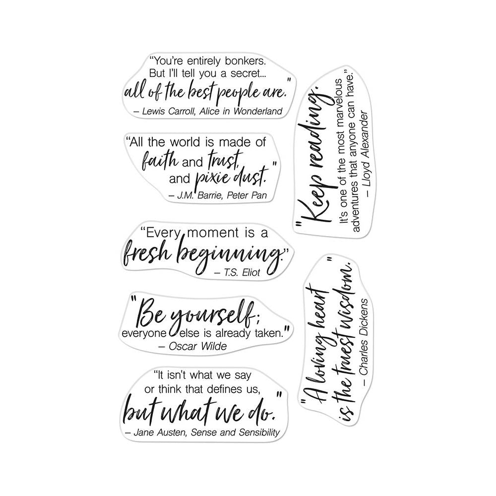 Hero Arts - Poly Clear Stamps - Literary Quotes