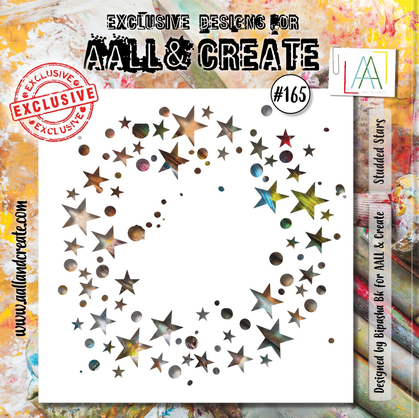 AALL & Create - Stencil 6x6 - Studded Stars