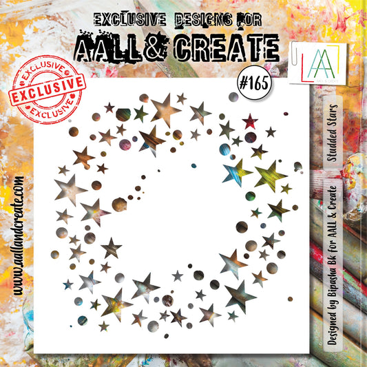 AALL & Create - Stencil 6x6 - Studded Stars