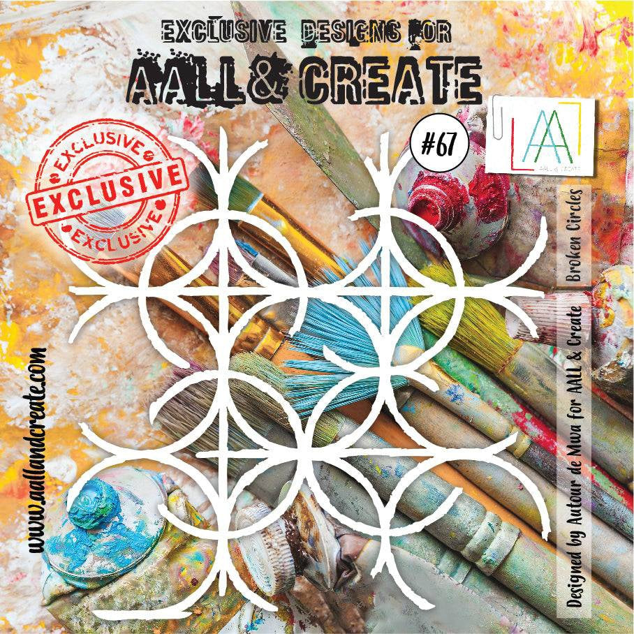 AALL & Create - Stencils 6x6 - Broken Circles