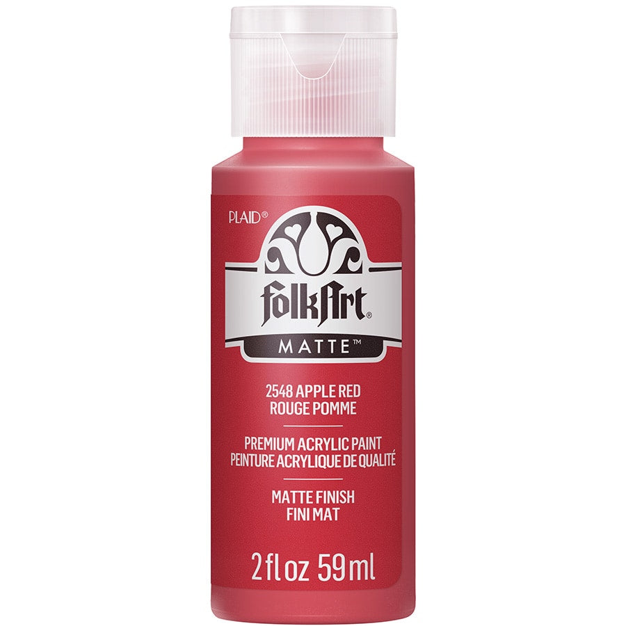 FolkArt - Matte Acrylic Paint - Apple Red