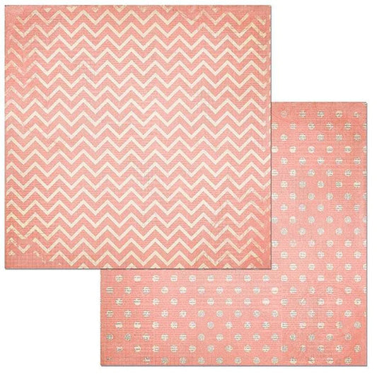 BoBunny - Doubledot Designs - Coral Chevron