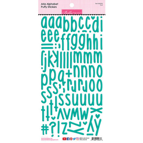 Bella Blvd - Aria Alphabet Puffy Stickers - Gulf