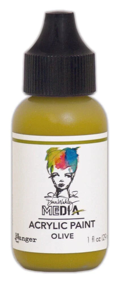 Dina Wakley - Media Acrylic Paint - Olive