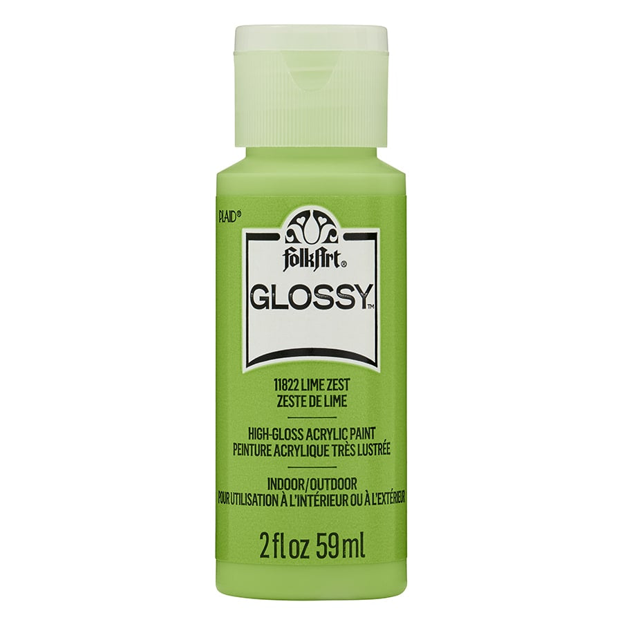 FolkArt - Glossy Acrylic Paint - Lime Zest