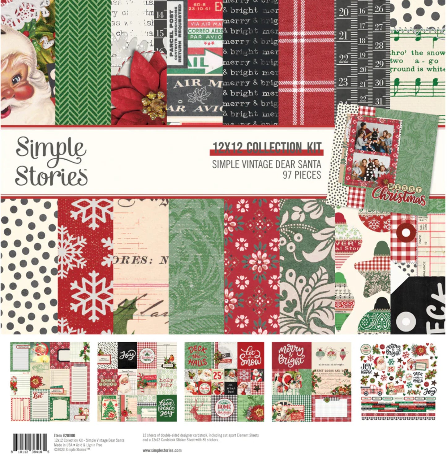 Simple Stories - Simple Vintage Dear Santa - Collection Kit