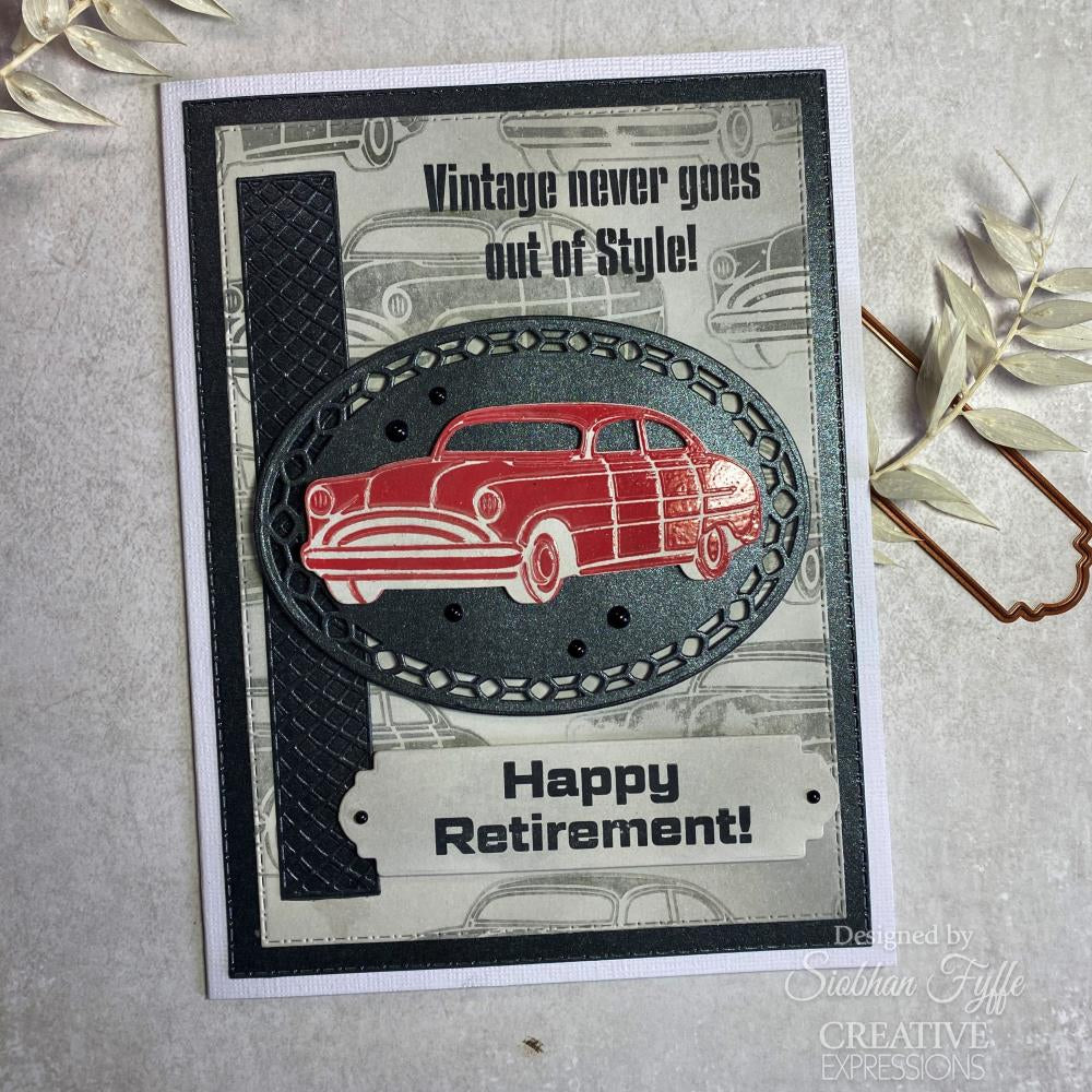 Creative Expressions - Craft Die by Sue Wilson - Vintage Cars, Dream Car Collection