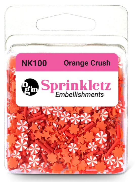 Buttons Galore - Sprinkletz - Orange Crush