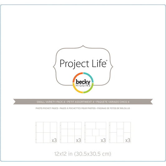 American Crafts Project Life Photo Protective Pages - Small Variety Pack