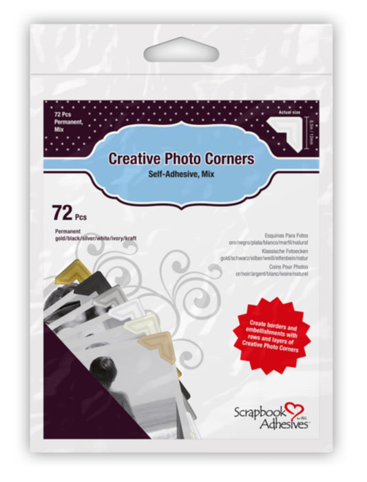 Scrapbook Adhesives - Creative Photo Corners - Mix