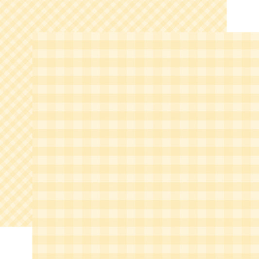 Echo Park - Dots & Stripes Gingham - Cream Gingham