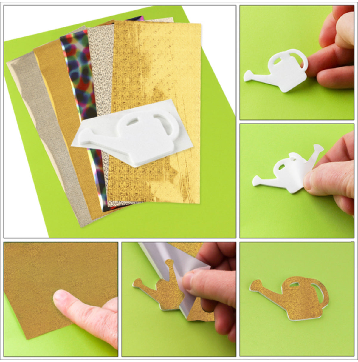Scrapbook Adhesives - Metallic Transfer Foil Sheets - Holographic Colors