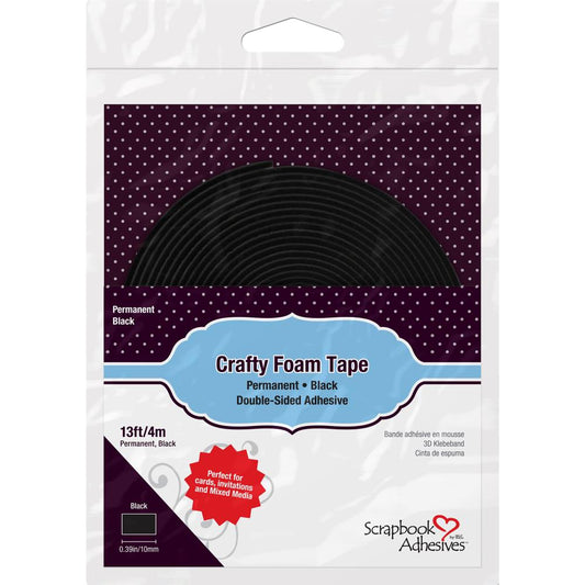 Scrapbook Adhesives - Crafty Foam Tape - Black 13ft