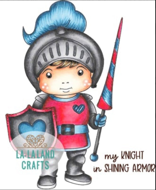 La-La Land Crafts - Rubber Stamps - Knight Luka