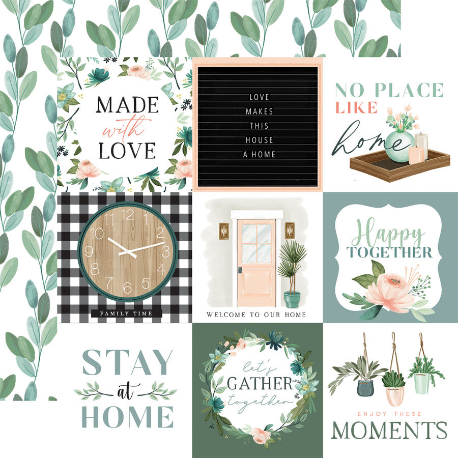 Carta Bella - Gather At Home - 4x4 Journaling Cards