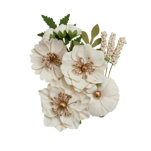 Prima - Flowers - White Painted