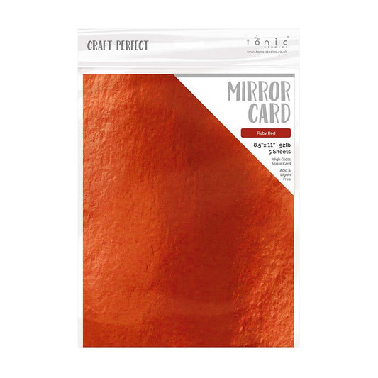 Craft Perfect - Mirror Card - Ruby Red