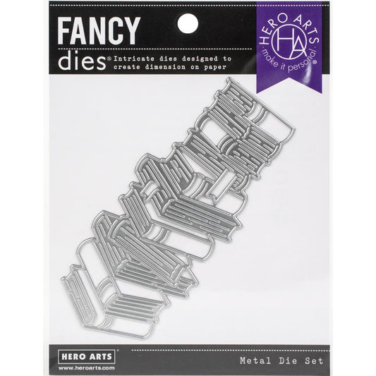 Hero Arts - Metal Die Set - Stacked Books Fancy Die