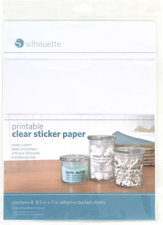 Silhouette Printable Clear Sticker Paper