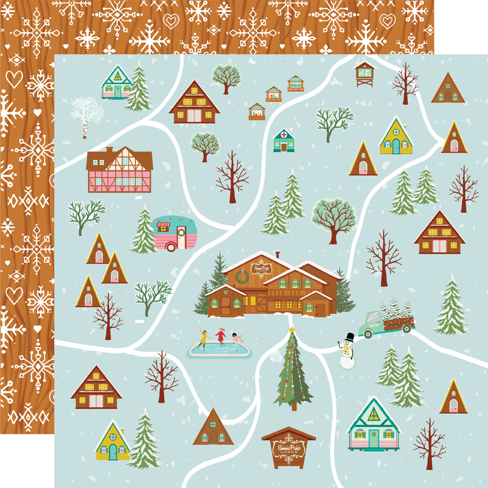 Simple Stories - Snow Pine Lodge - Snowflake Wishes