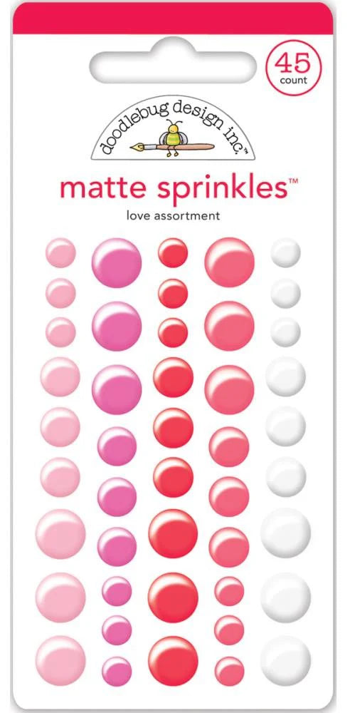 Doodlebug - Matte Sprinkles - Love Assortment